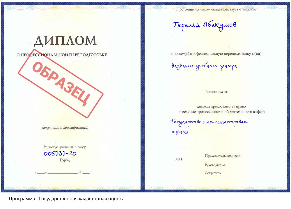 Государственная кадастровая оценка Саяногорск